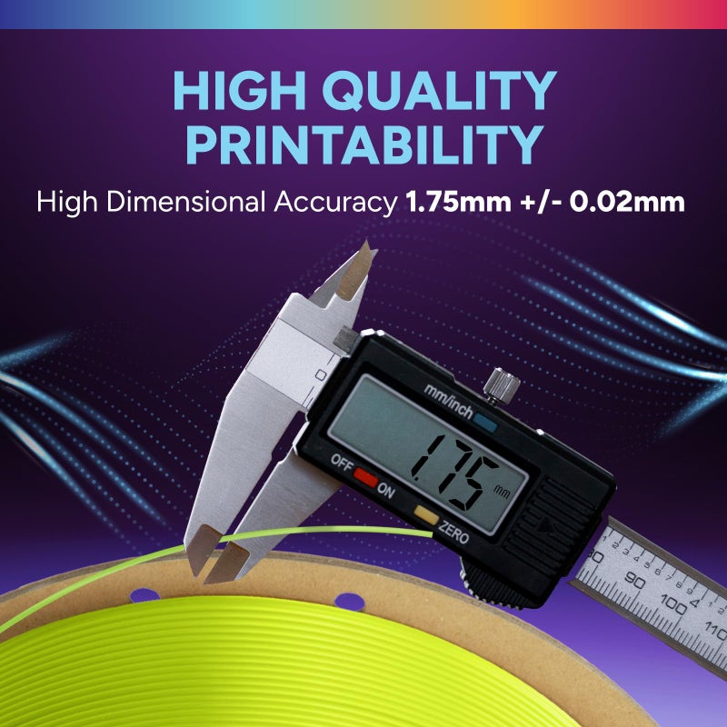 OVERTURE TPU High Speed Filament 1.75mm Flexible Roll, 95A Soft 3D Printer Filament, 1kg Spool (2.2 lbs), Fit Most FDM Printer (HS TPU Grass Green) - Image 5